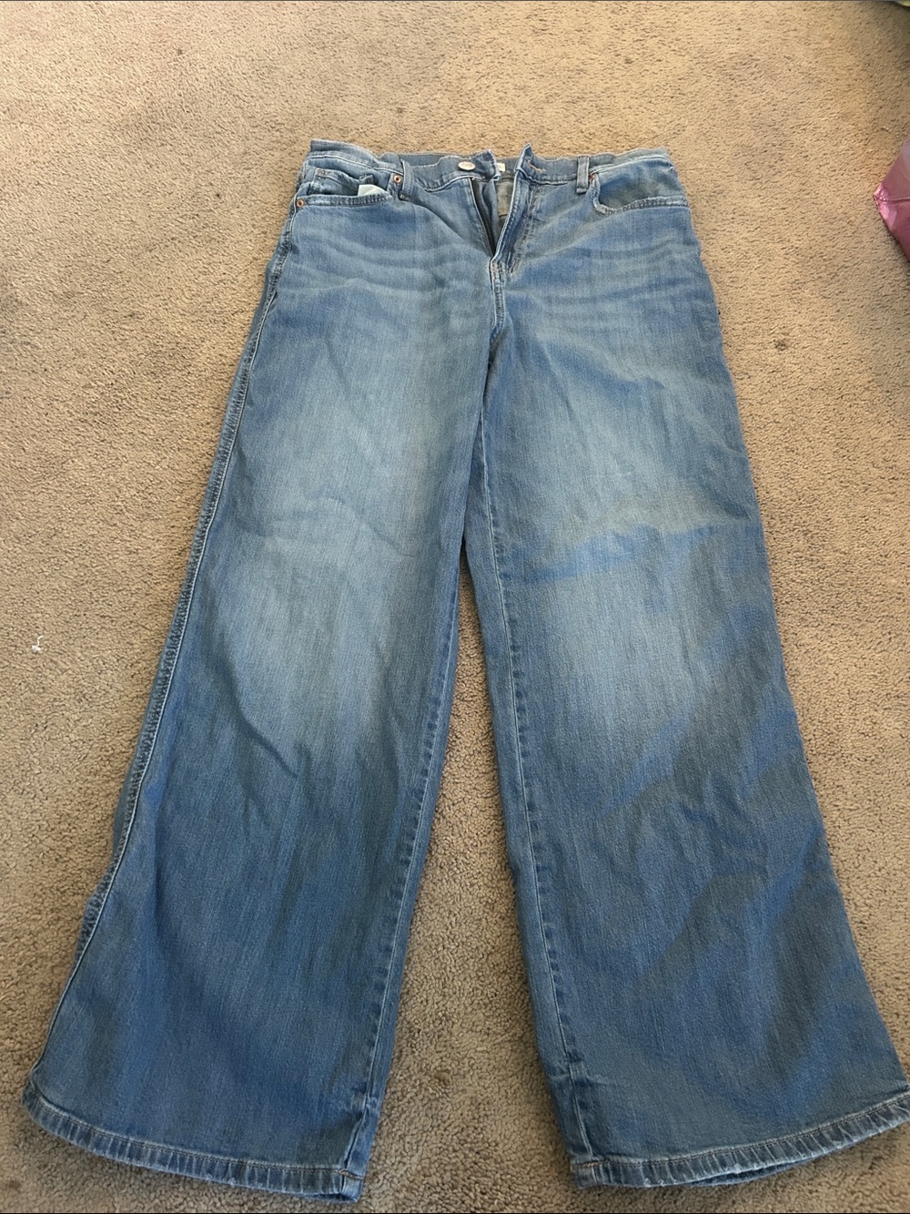SO Women's Wide-Leg Jeans in Light Blue Wash